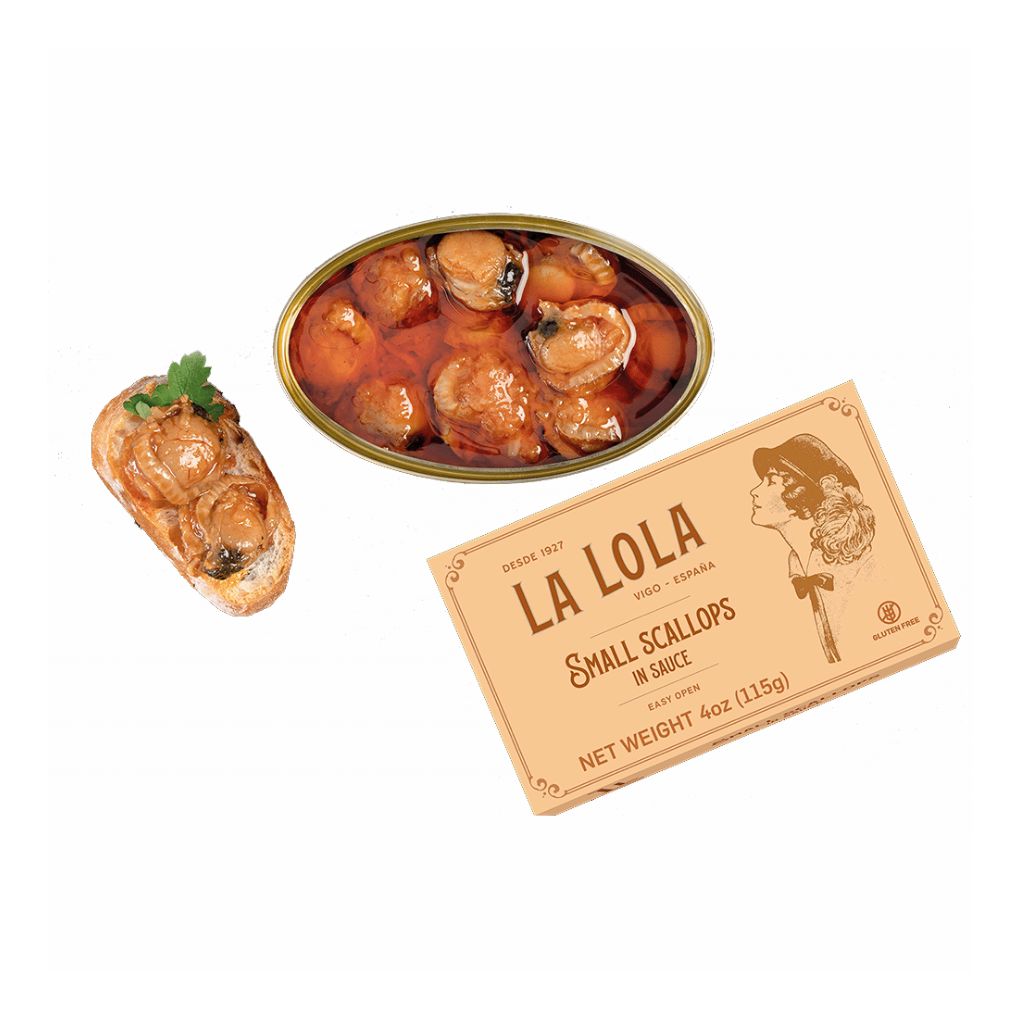 La Lola Small Spanish Scallops in Sauce 1