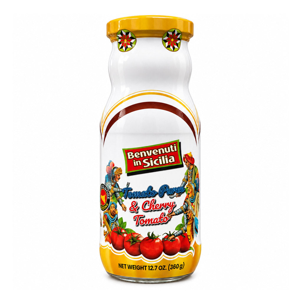 Fratelli Contorno Tomato Puree with Cherry Tomatoes 1