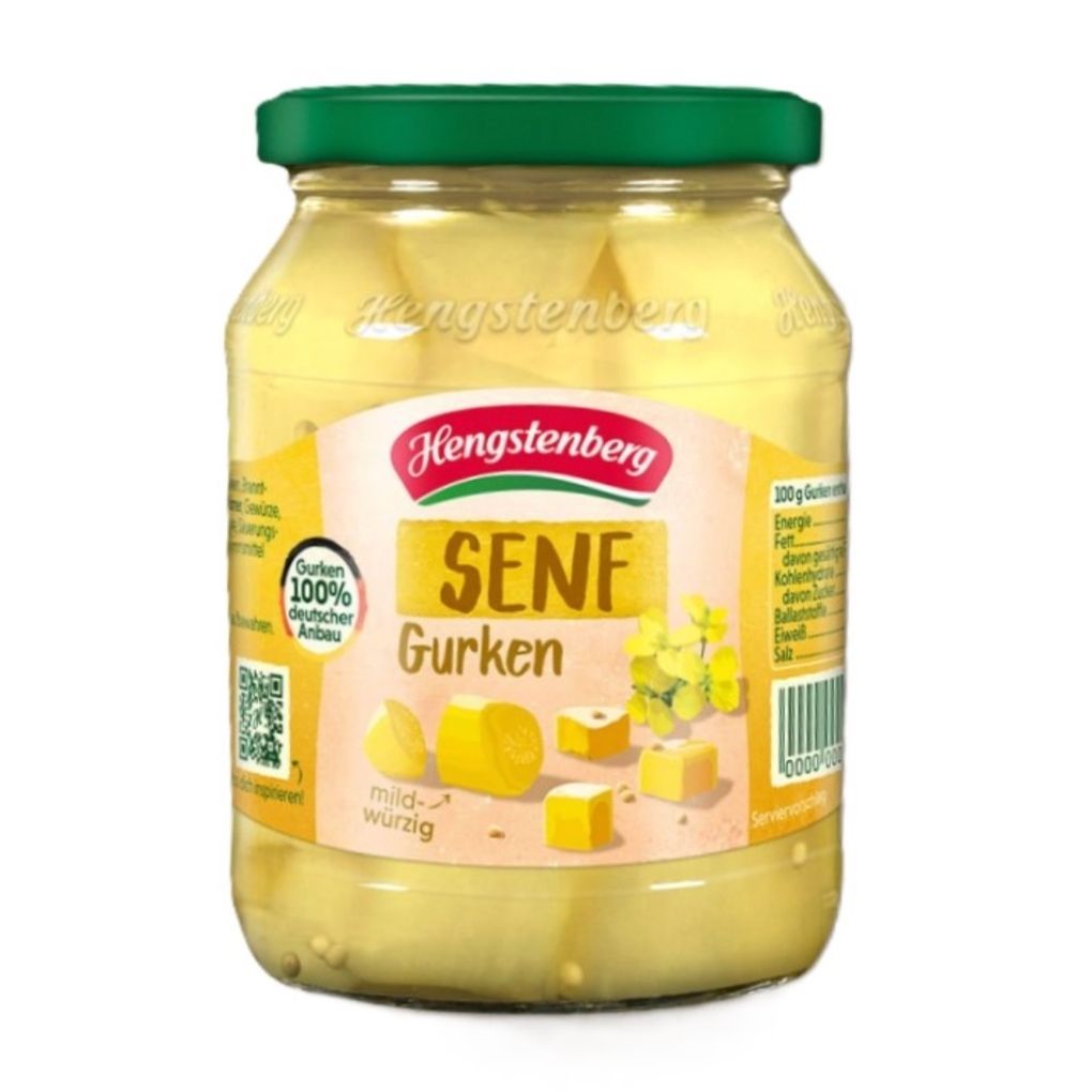 Hengstenberg Mustard Pickles Senfgurken 1