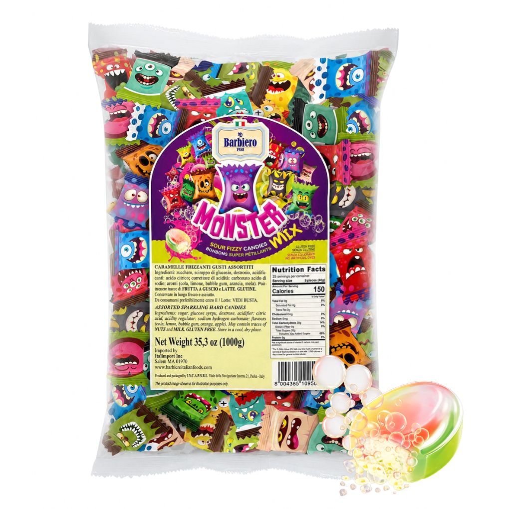 Barbiero Italian Monster Sparkling Fizzy Candies 1