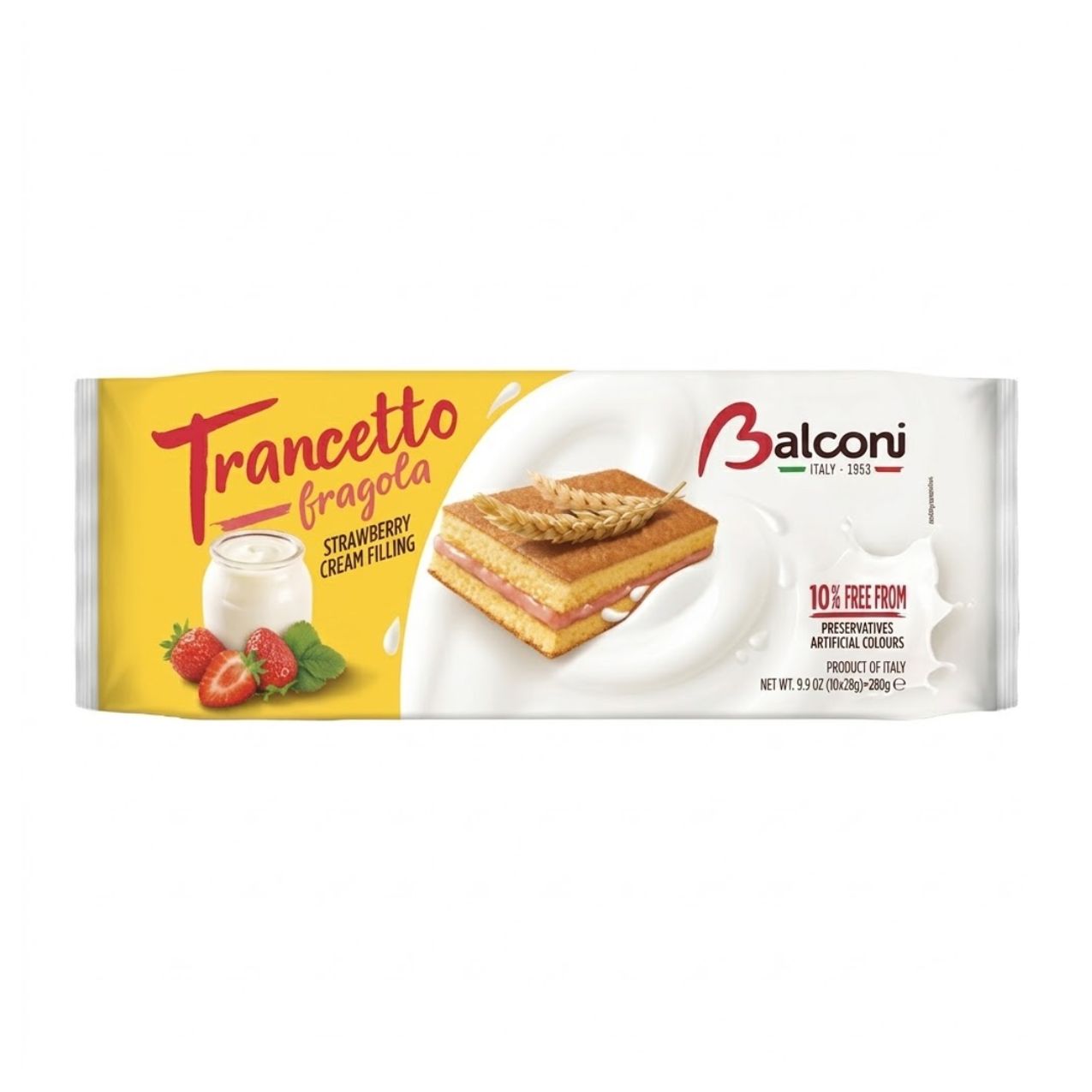 Balconi Trancetto Snack Cakes with Strawberry Cream Filling 1