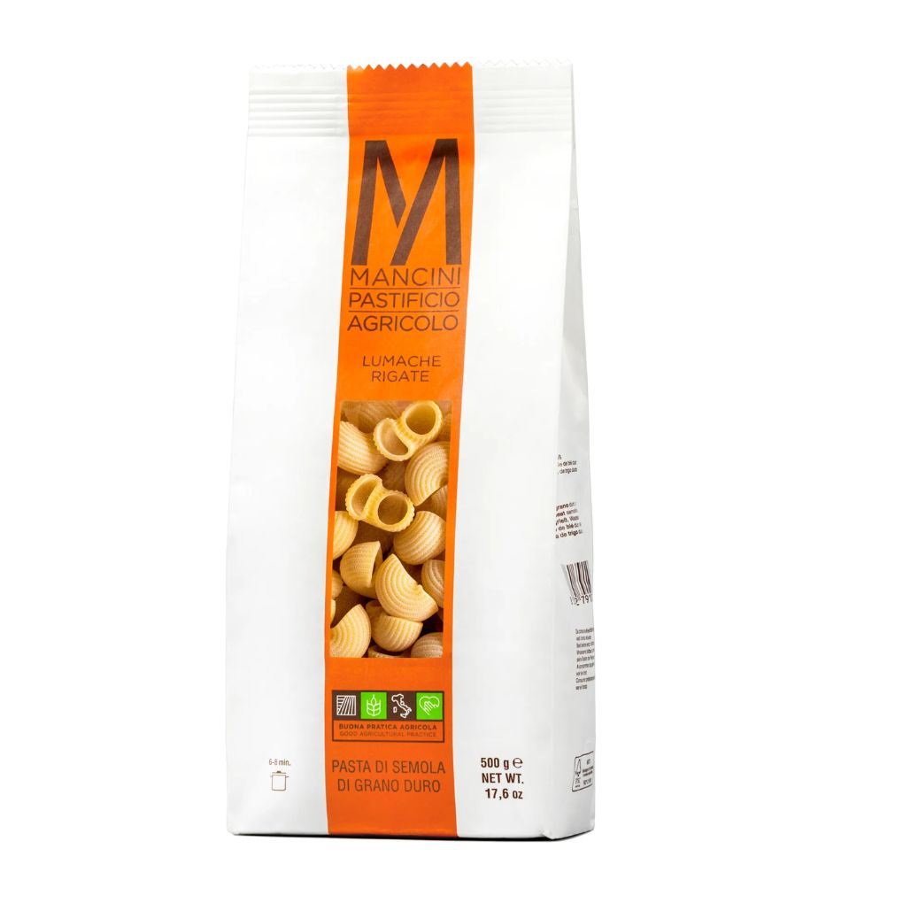 Mancini Lumache Rigate Shell Pasta 1