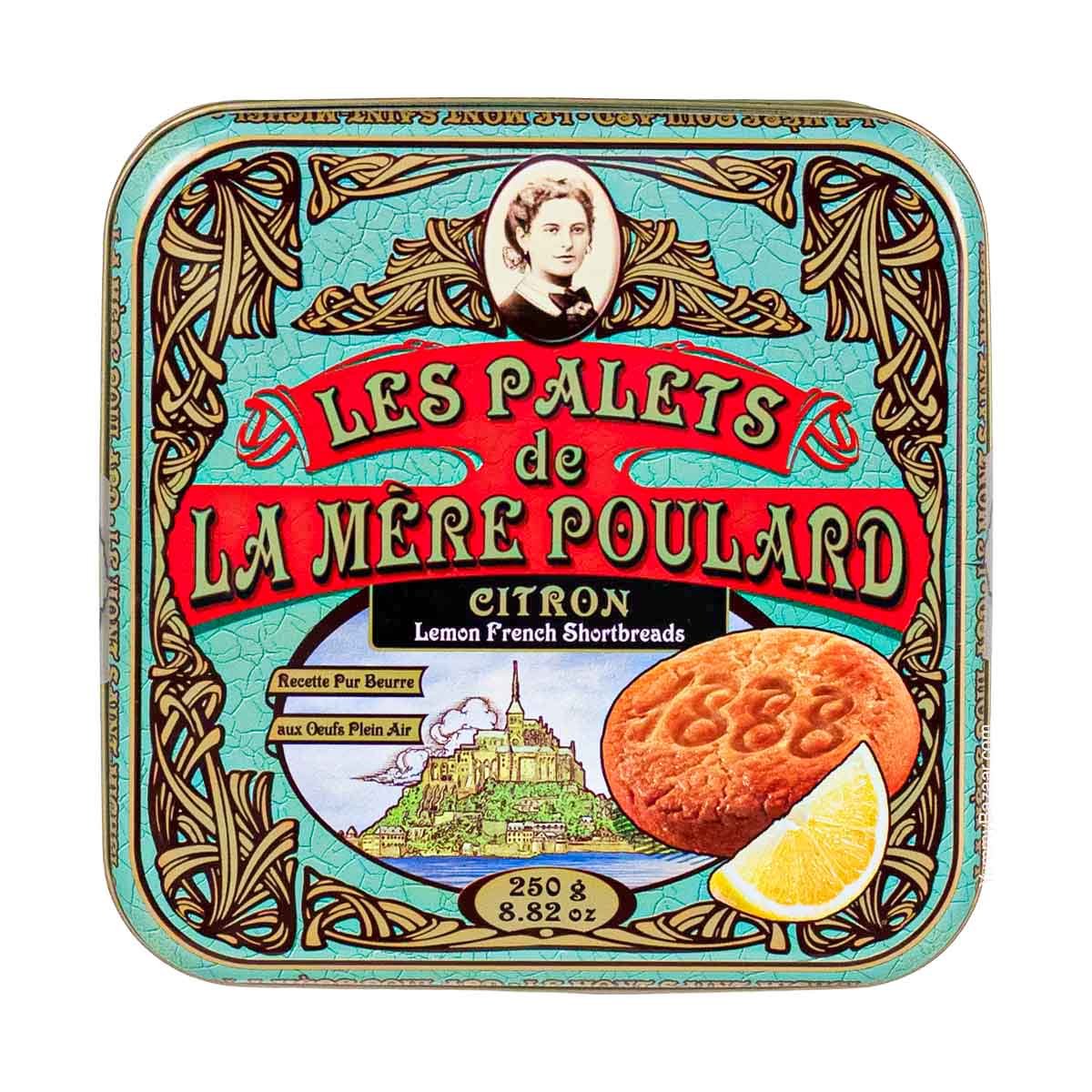 La Mere Poulard French Lemon Butter Cookies Palets in Luxury Tin 2