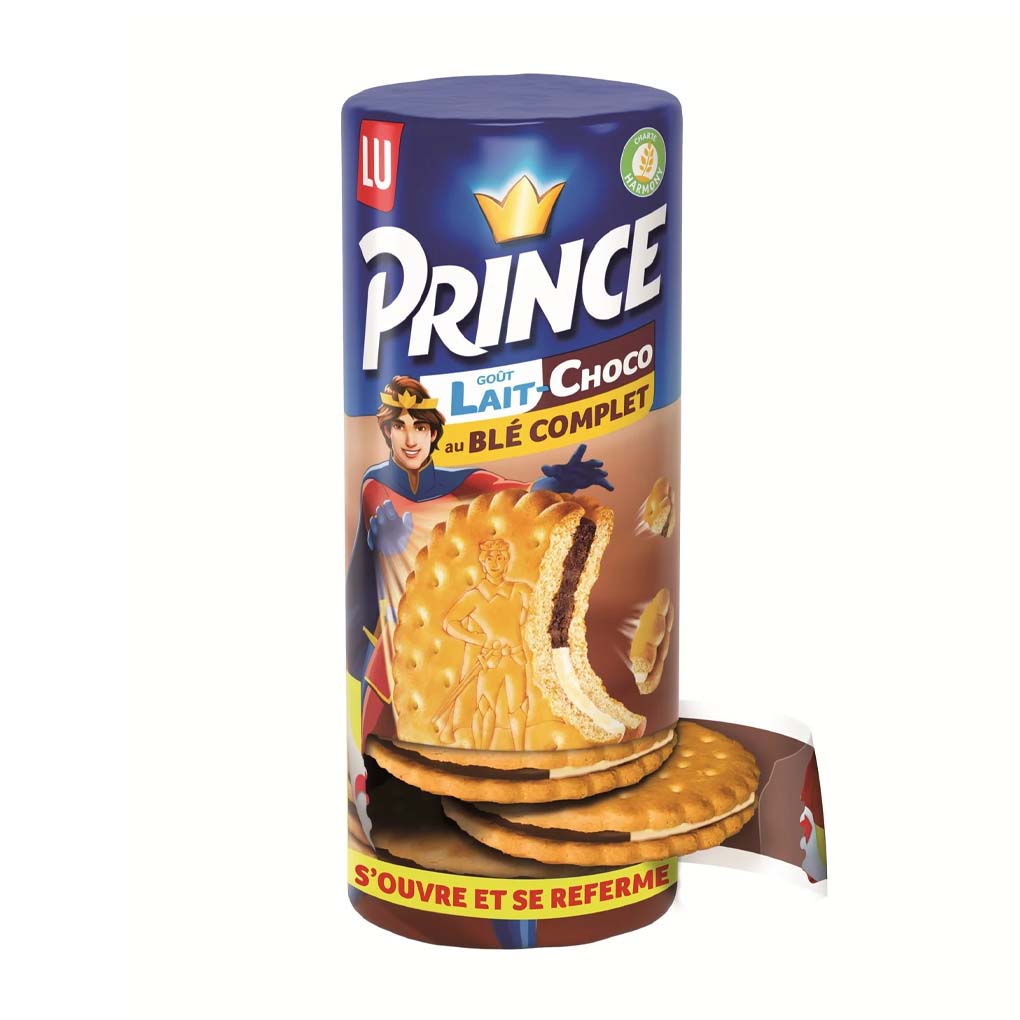 LU Prince Milk & Chocolate Duo Sandwich Cookies 1