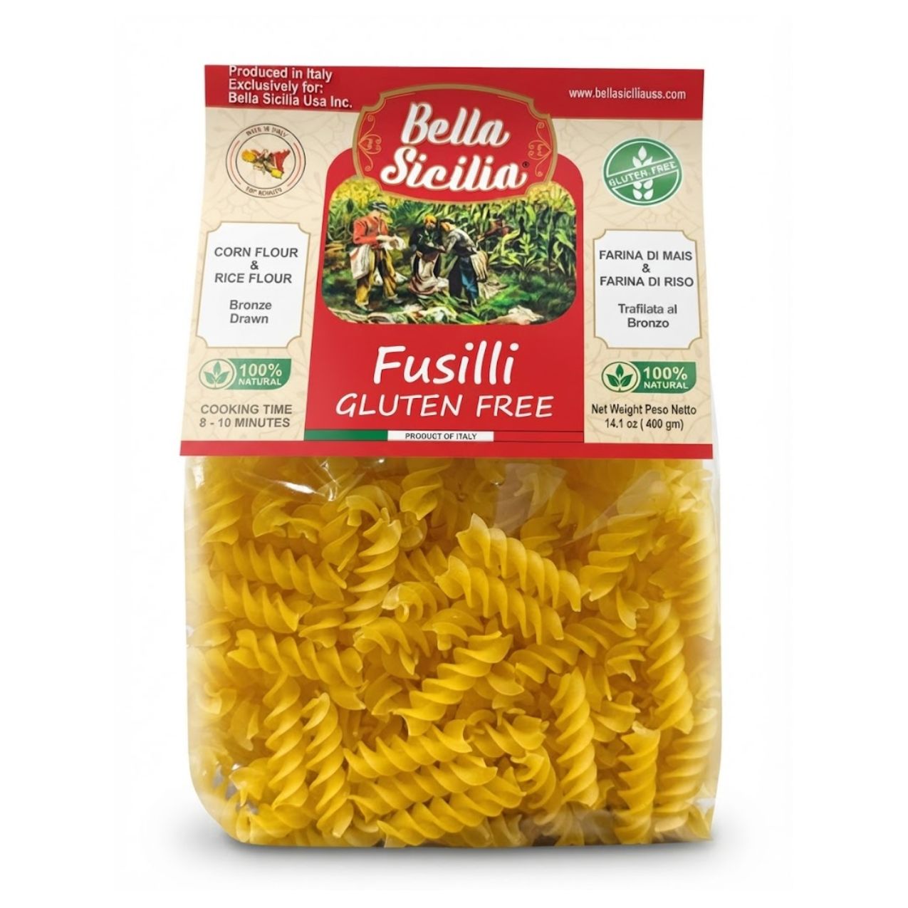 Bella Sicilia Gluten Free Fusilli 1