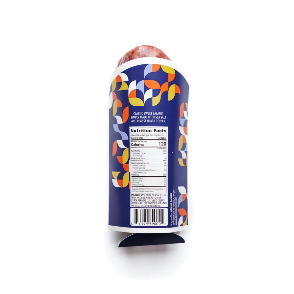 Gemma Salumi Nostrano Uncured Sweet Salame 2