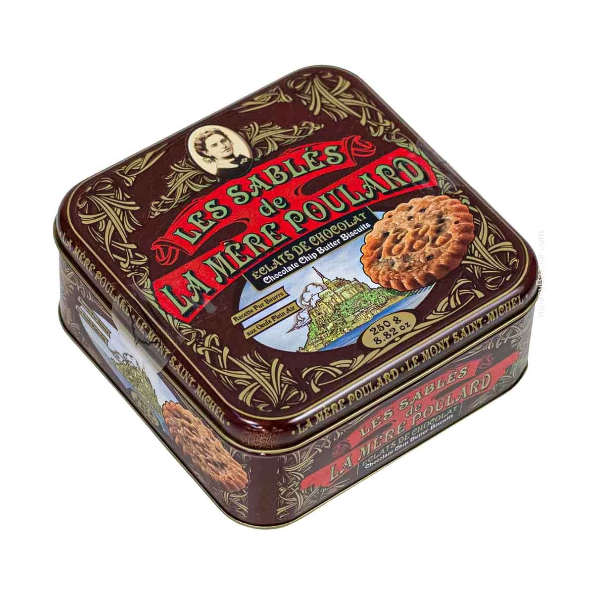 La Mere Poulard French Chocolate Chip Sable Cookies in Luxury Tin 2