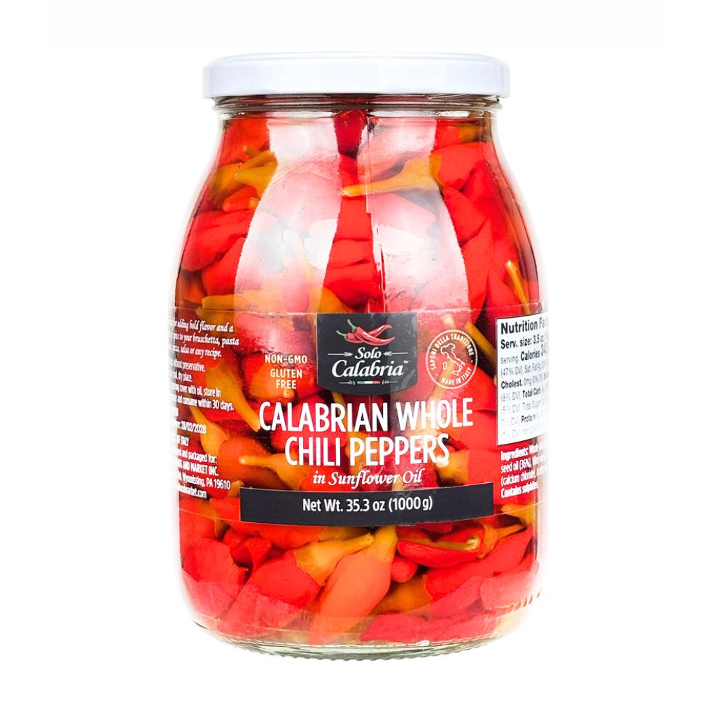 Solo Calabria Calabrian Whole Chili Peppers 1