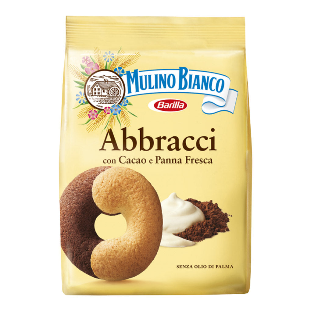 Mulino Bianco Abbracci Cocoa Cream Cookies 1