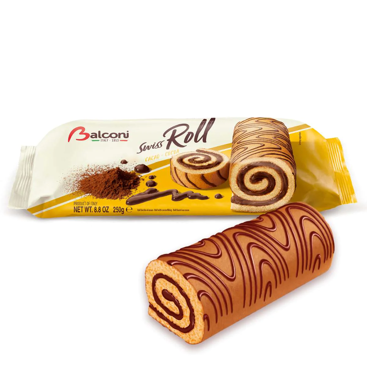 Balconi Italian Swiss Roll with Cocoa Cream Roll Max 1