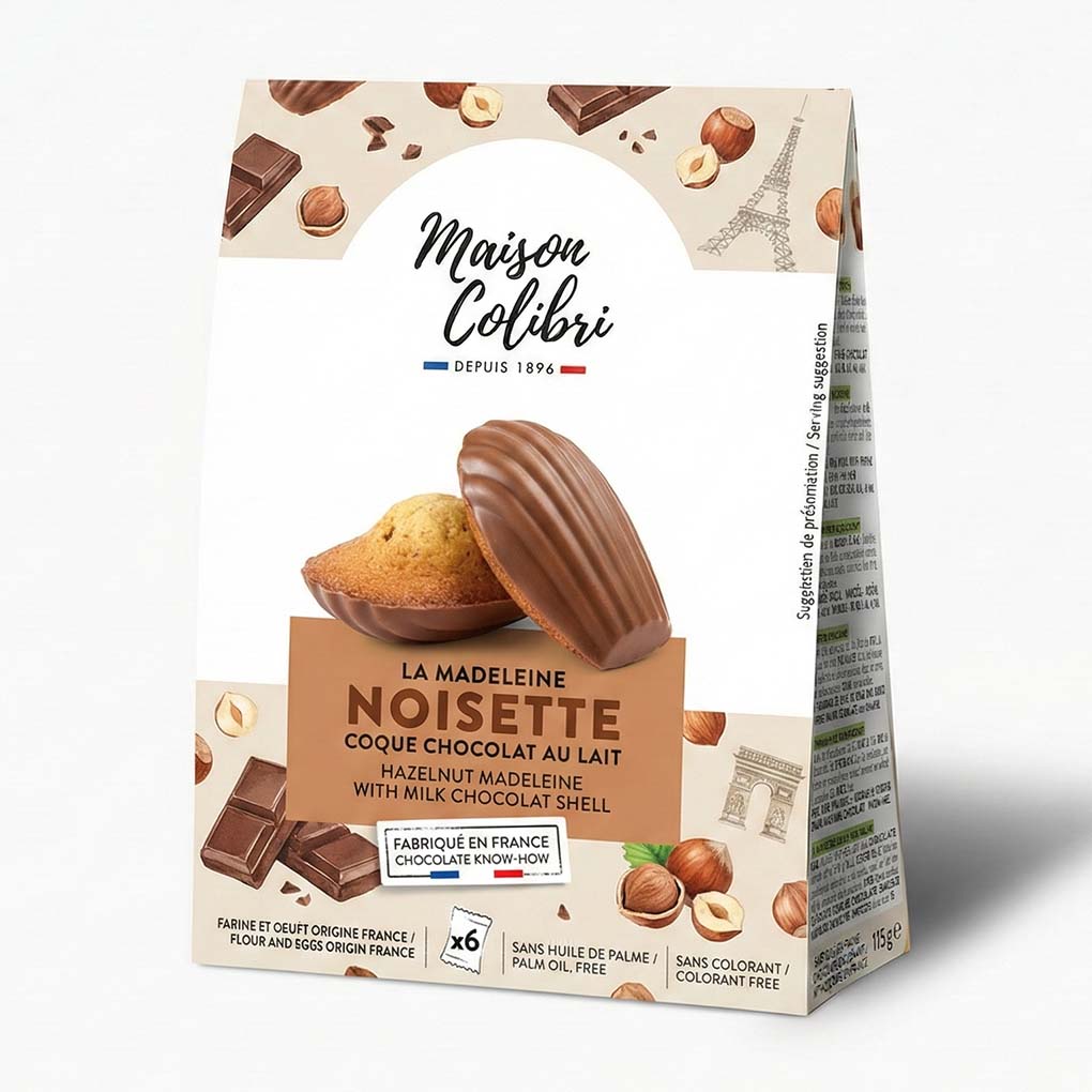 Maison Colibri French Madeleines with Milk Chocolate 1