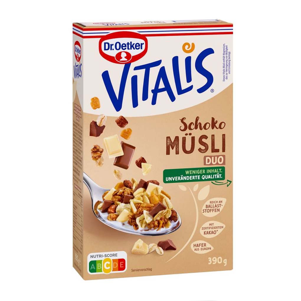 Dr. Oetker Vitalis Milk & White Chocolate Duo Muesli 1