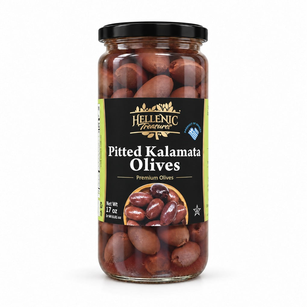 Hellenic Treasures Pitted Kalamata Olives 1