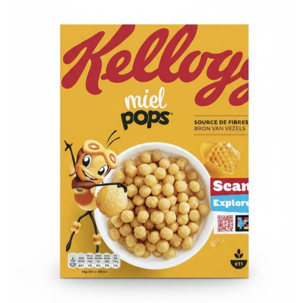 Kellogg's French Miel Pops Honey Cereal 1