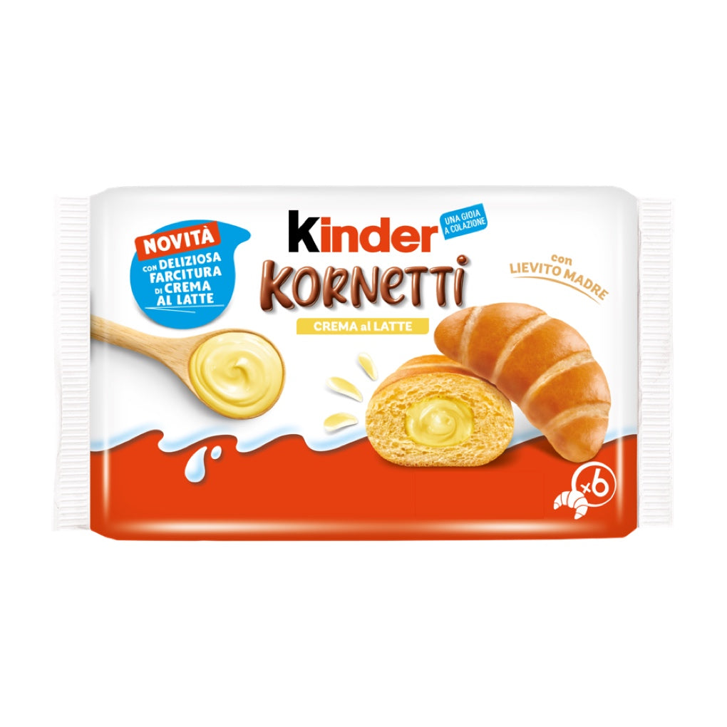 Kinder Kornetti Milk Cream Croissants 1