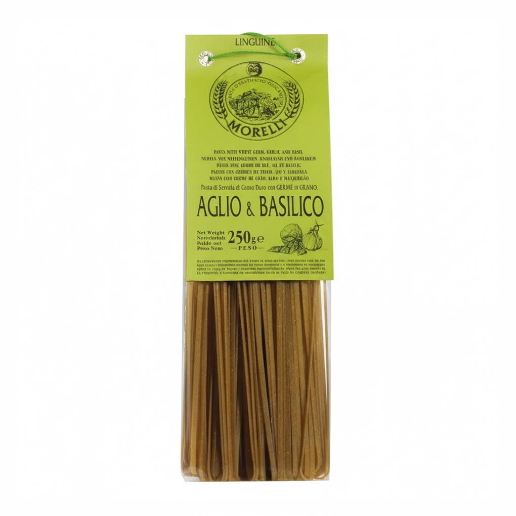 Morelli Basil & Garlic Linguine (With Wheat Germ) 1