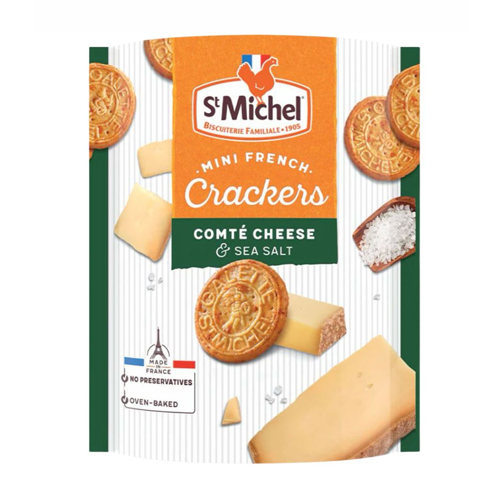 St Michel French Crackers, Comte Cheese and Sea Salt 1