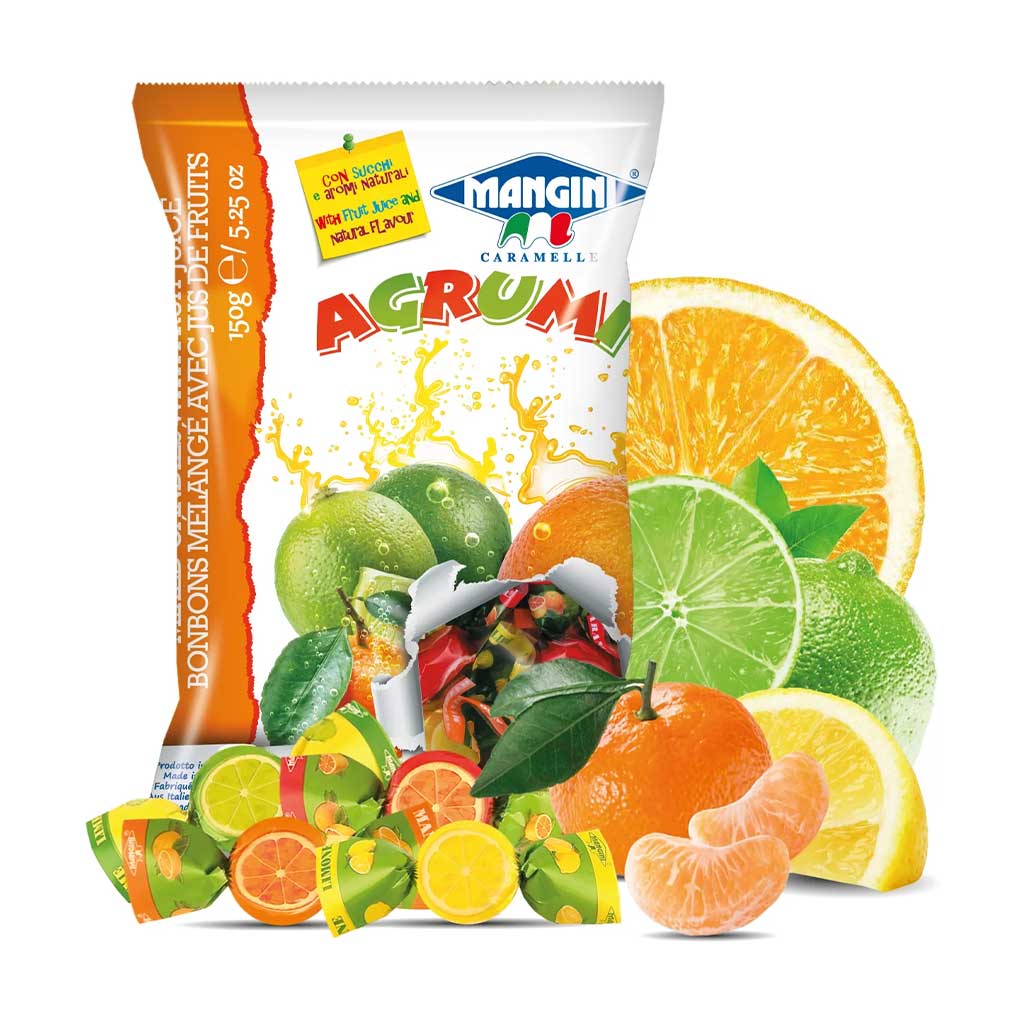 Mangini Agrumi Assorted Citrus Italian Hard Candies 1