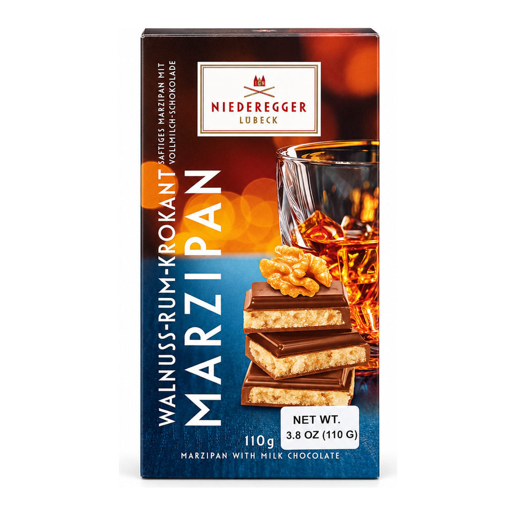 Niederegger Walnut Rum Croquant Marzipan Bar 1