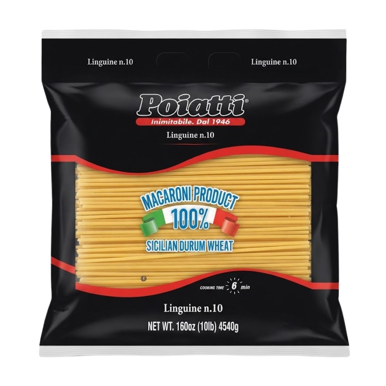 Poiatti Linguine #10, 100% Sicilian Wheat 1