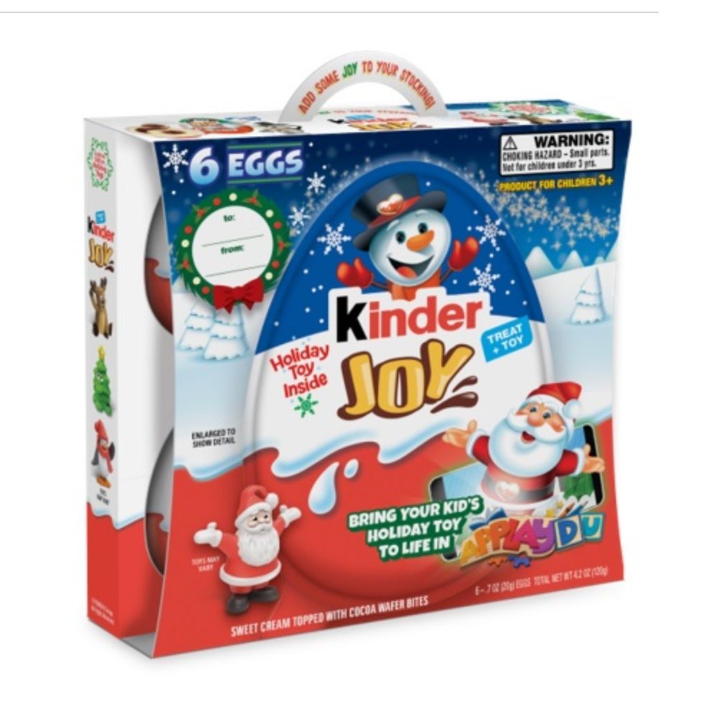 Kinder Joy Christmas Chocolate Egg Gift Set (6 Eggs) 1