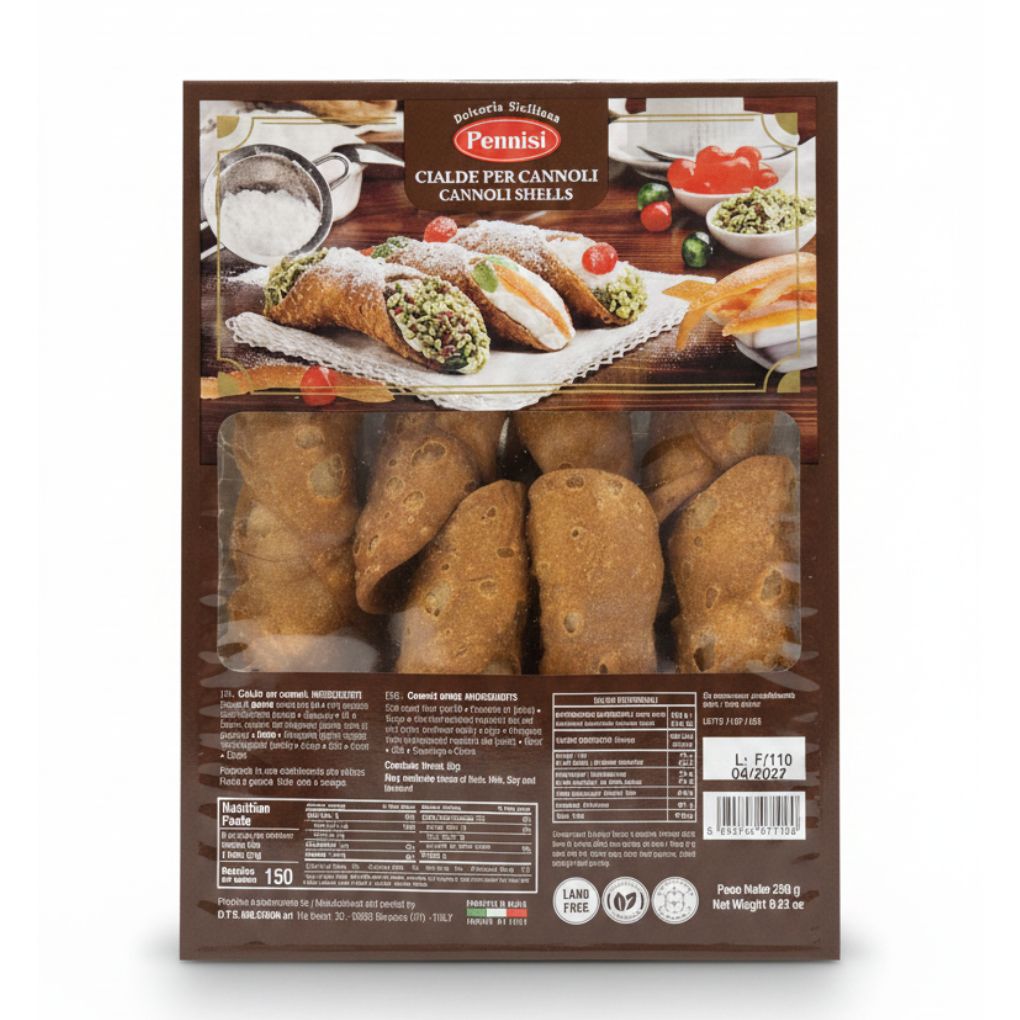 Pennisi Large Sicilian Cannoli Shells (8 Pcs) 1