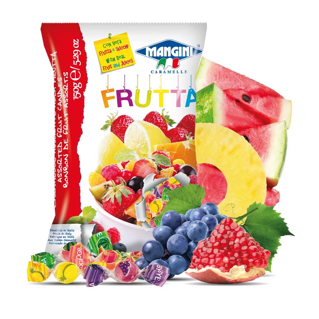 Mangini [Internal Only] Frutta Assorted Marmalade and Jam Filled Italian Hard Candies 1