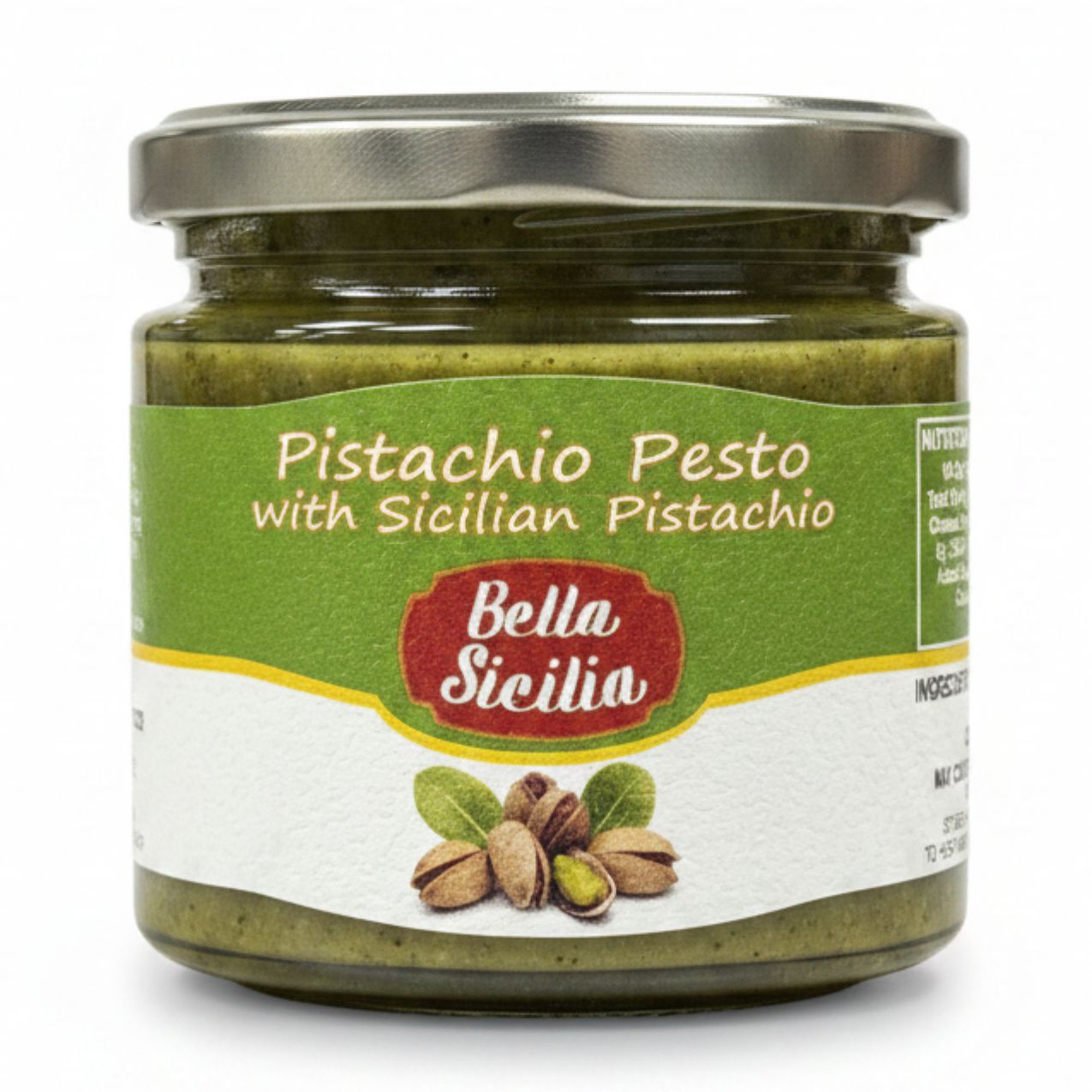 Bella Sicilia Sicilian Pistachio Pesto with Pistachio 1