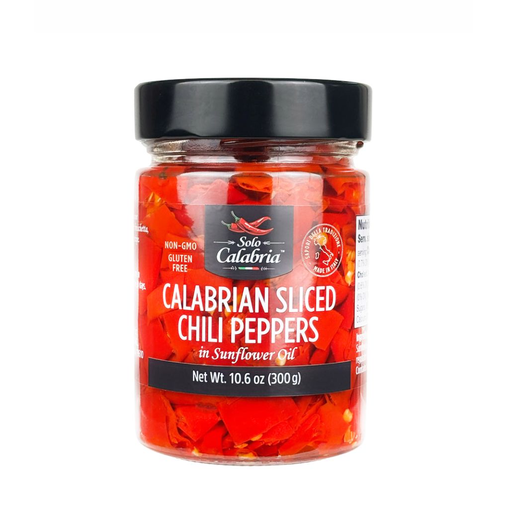 Solo Calabria Calabrian Sliced Chili Peppers 1