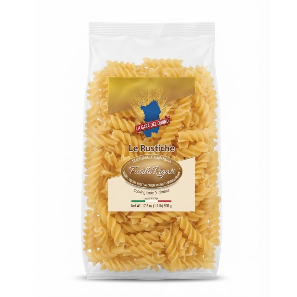 La Casa Del Grano Fusilli Rigati Pasta 1
