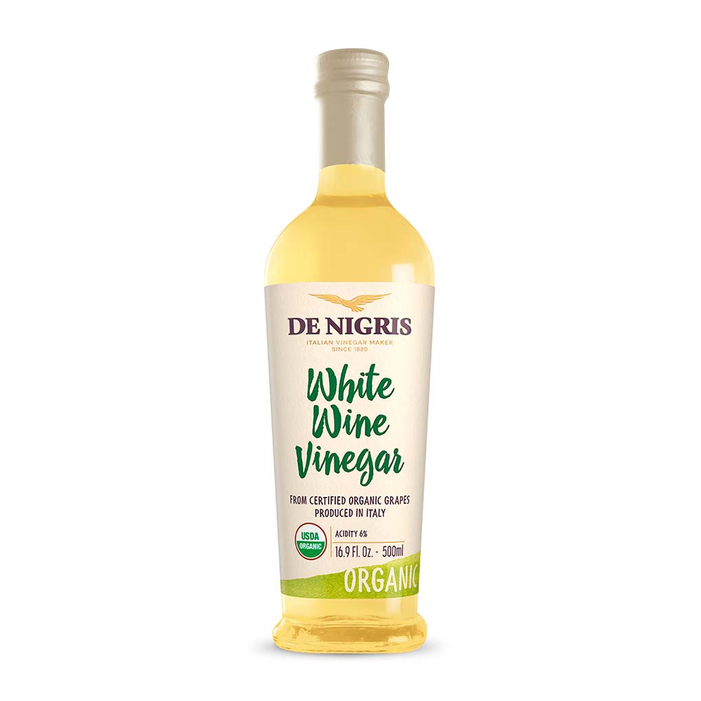 De Nigris Organic White Wine Vinegar 1
