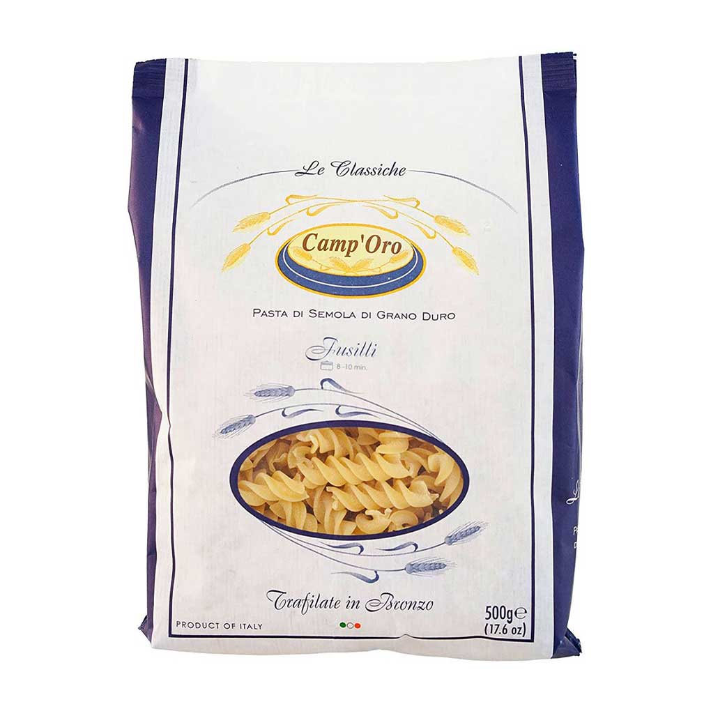 Camp’Oro Fusilli Pasta, Bronze Cut 1