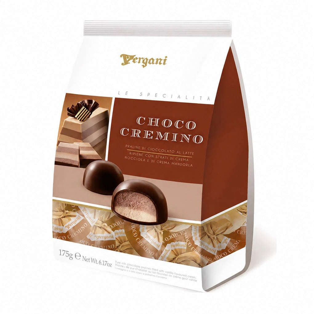 Vergani Milk Chocolate Pralines with Almond & Hazelnut Cremino Cream 1