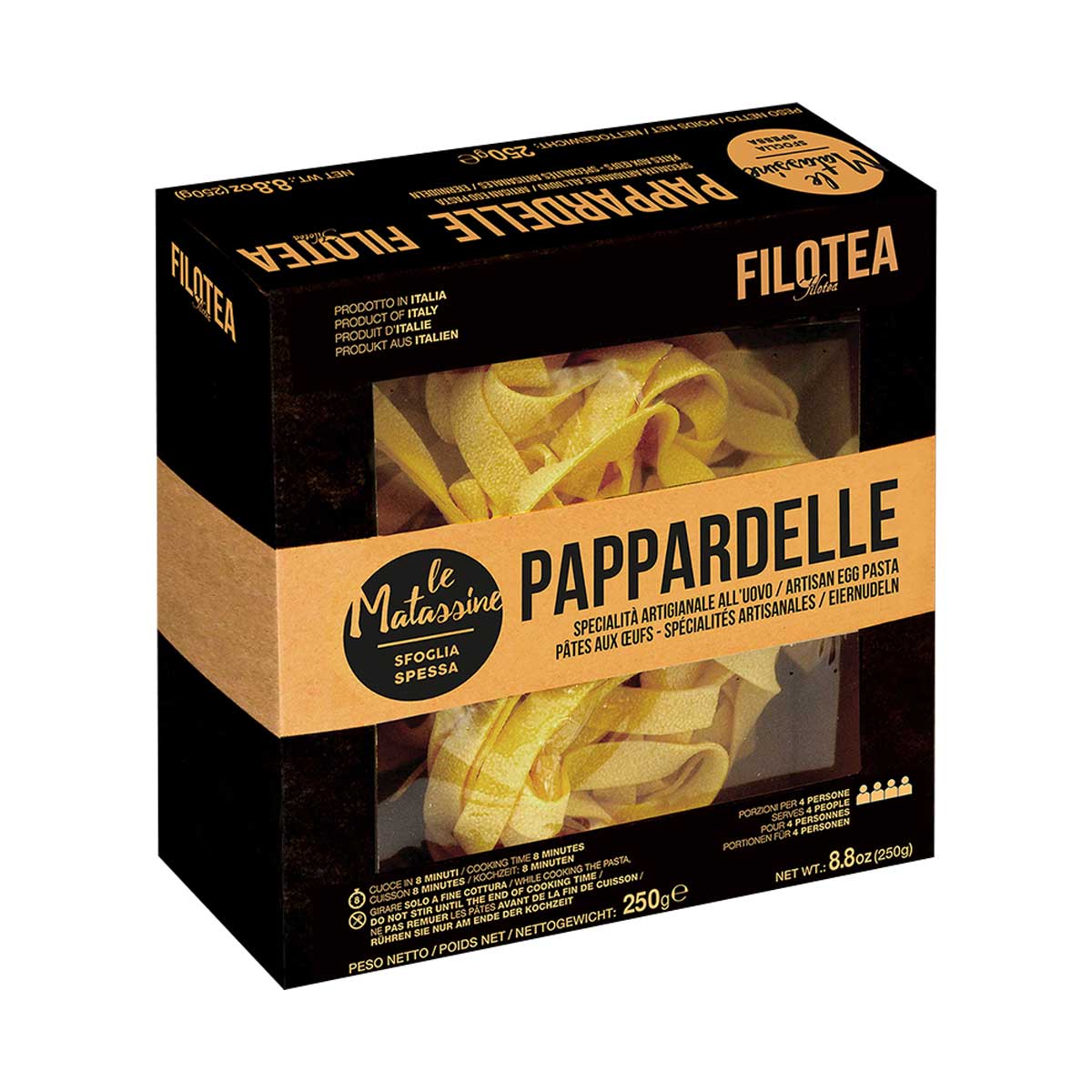 Filotea Pappardelle Nests Artisan Egg Pasta 1