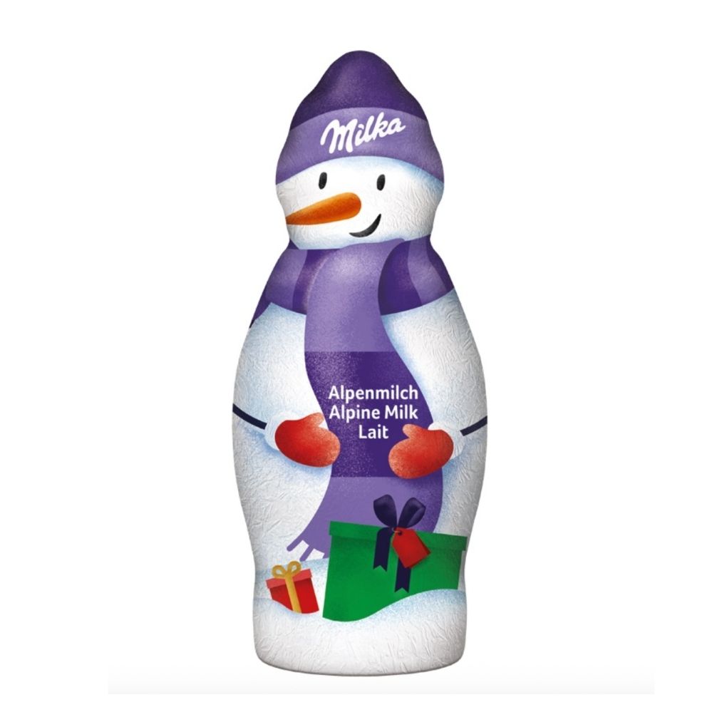 Milka Milk Chocolate Snowman 1