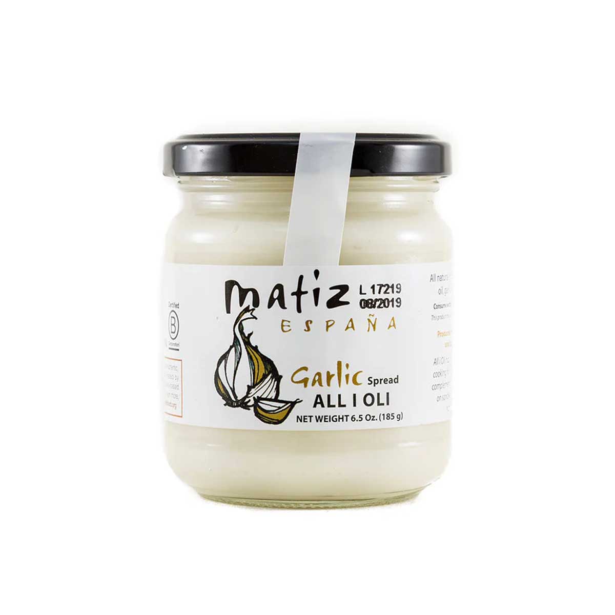 Matiz Garlic All I Oli Spread, Vegan 1