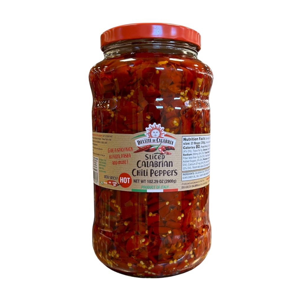 Delizie Di Calabria Sliced Calabrian Chili Peppers in Oil 1