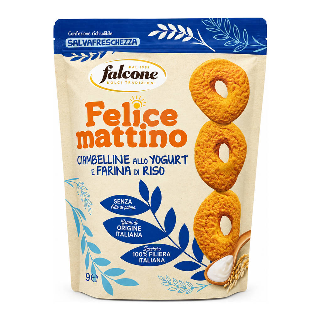 Falcone Ciambelline Yogurt Rice Flour Cookies 1